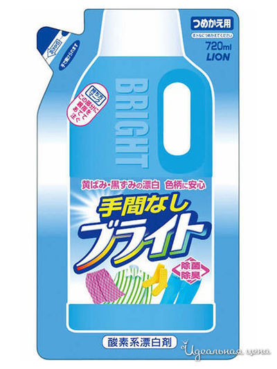 Гель-отбеливатель кислородный, мэу, 720 мл, Lion