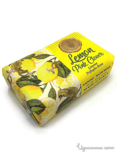 Мыло Лимон и Розовый клевер, 275 г, La Florentina