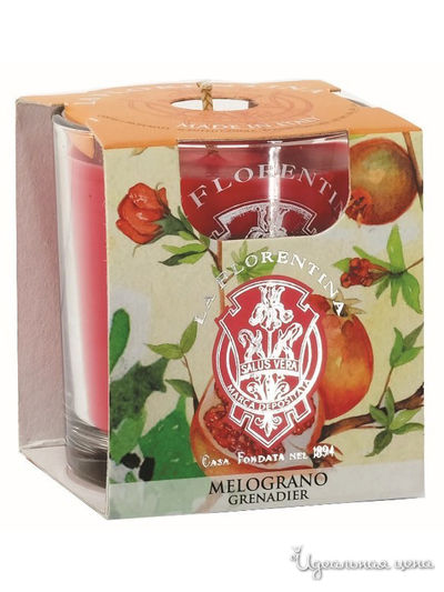 Свеча ароматическая Гранат, 160  г, La Florentina