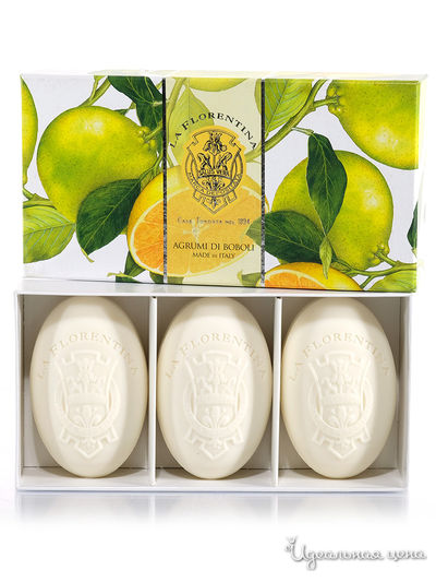 Набор мыла Цитрус, 3*150 г, La Florentina