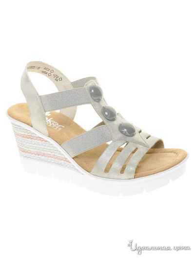 Босоножки RIEKER, цвет серый