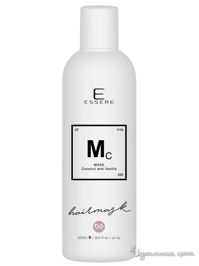 Маска для волос Кокос и Ваниль, 250 мл, ESSERE