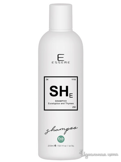 Шампунь для волос глубоко очищающий Эвкалипт и Тимьян, 250 мл, ESSERE