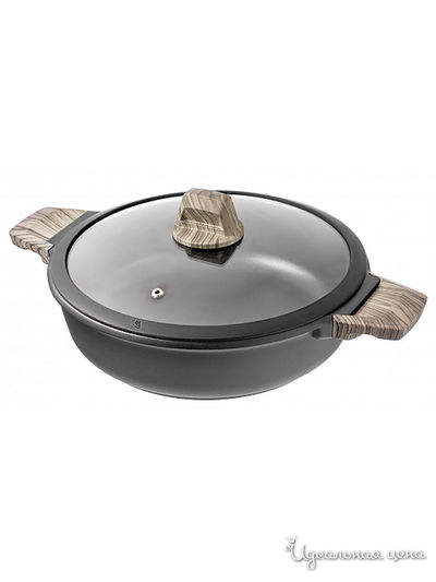 Сотейник литой с двумя ручками с крышкой, 28 см Walmer