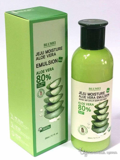 Эмульсия для лица Blumei Jeju Moisture Aloe 80%, 200 мл, Lebelage