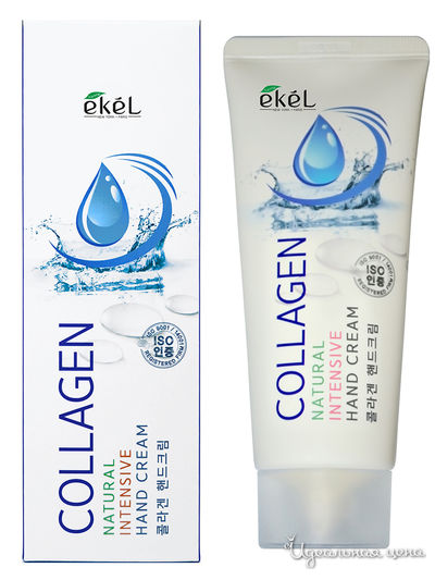 Крем для рук с коллагеном Natural Intensive Hand Cream Collagen, 100 мл, Ekel