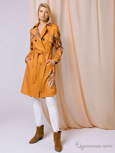 Плащ ArtRibbon, цвет горчичный