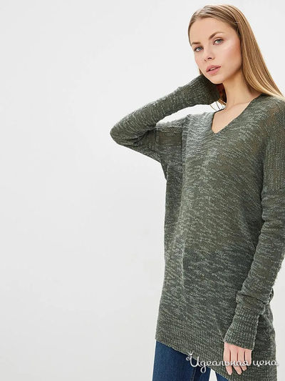 Пуловер Sisley, цвет оливковый