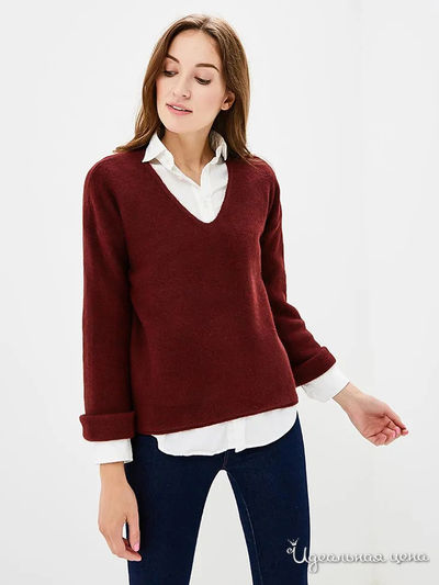 Пуловер Sisley, цвет бордовый