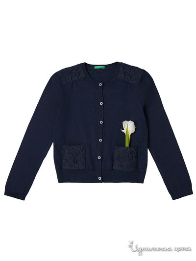 Кардиган United Colors Of Benetton, цвет темно-синий