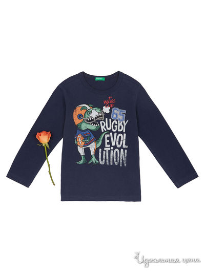 Лонгслив United Colors Of Benetton, цвет темно-синий