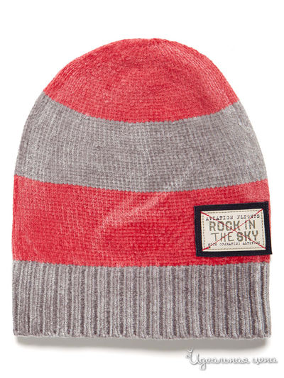 Берет United Colors Of Benetton, цвет серый, бордовый