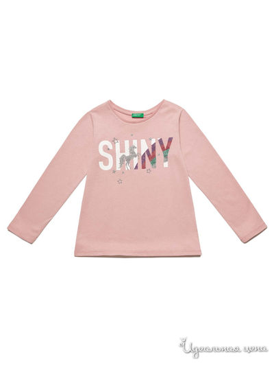 Лонгслив United Colors Of Benetton, цвет бледно-розовый