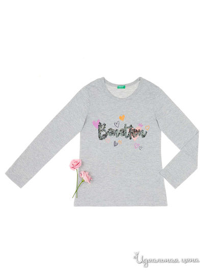 Лонгслив United Colors Of Benetton, цвет серый