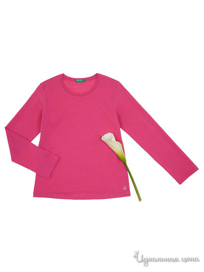 Лонгслив United Colors Of Benetton, цвет фуксия