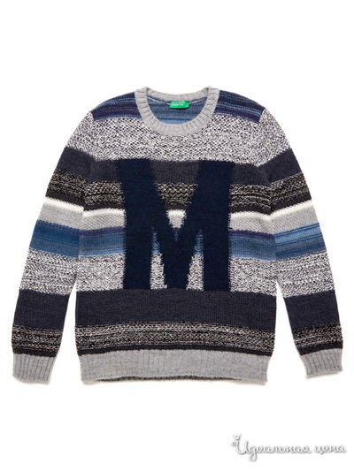 Джемпер United Colors Of Benetton, цвет серый, синий