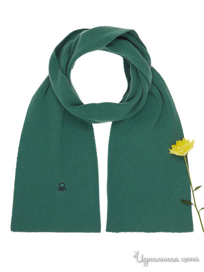 Шарф United Colors Of Benetton, цвет зеленый