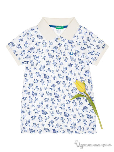 Поло United Colors Of Benetton, цвет белый