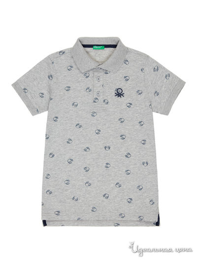 Поло United Colors Of Benetton, цвет серый