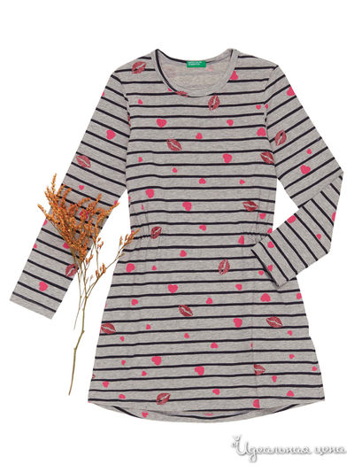 Платье United Colors Of Benetton, цвет серый