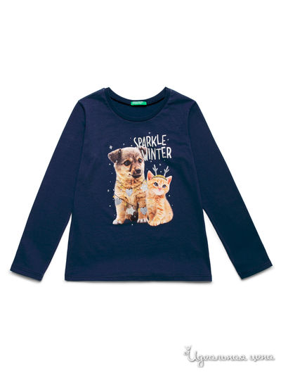 Лонгслив United Colors Of Benetton, цвет темно-синий