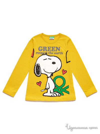 Лонгслив United Colors Of Benetton, цвет желтый