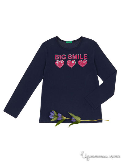 Лонгслив United Colors Of Benetton, цвет темно-синий