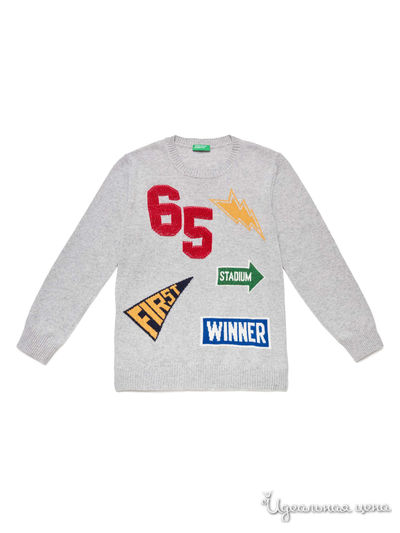 Лонгслив United Colors Of Benetton, цвет серый