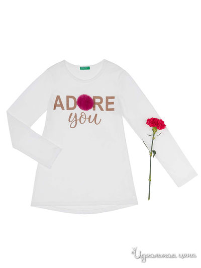 Лонгслив United Colors Of Benetton, цвет белый