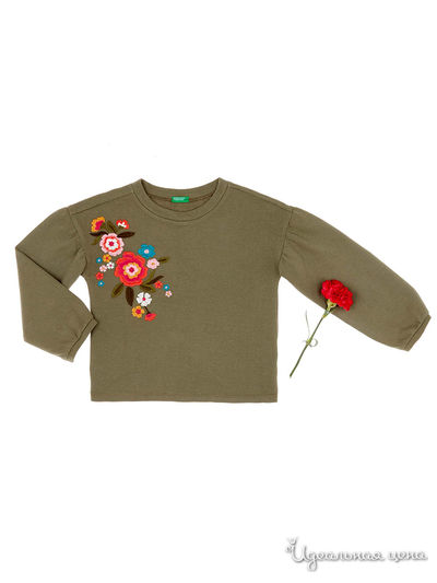 Свитшот United Colors Of Benetton, цвет оливковый