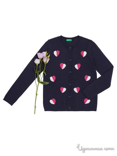 Кардиган United Colors Of Benetton, цвет темно-синий