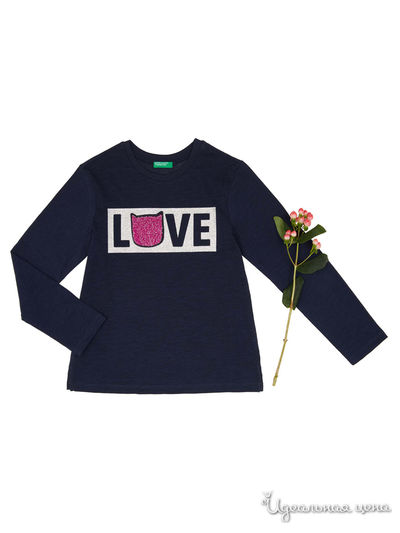 Лонгслив United Colors Of Benetton, цвет темно-синий