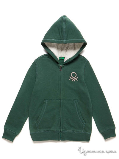 Толстовка United Colors Of Benetton, цвет темно-зеленый