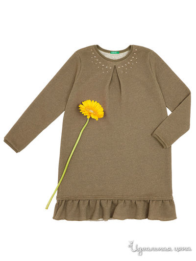 Платье United Colors Of Benetton, цвет хаки