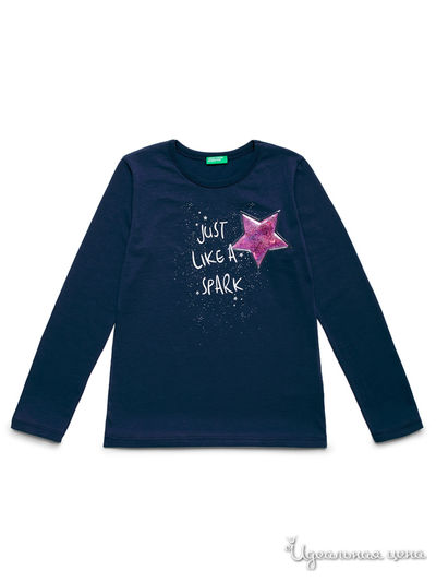 Лонгслив United Colors Of Benetton, цвет темно-синий