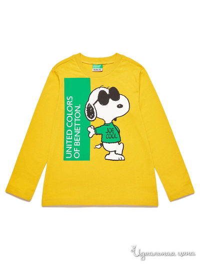 Лонгслив United Colors Of Benetton, цвет желтый