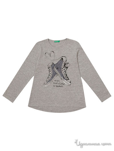 Лонгслив United Colors Of Benetton, цвет серый