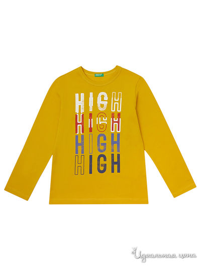 Лонгслив United Colors Of Benetton, цвет желтый