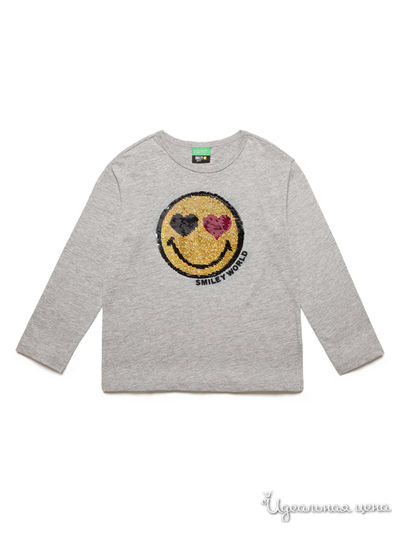 Лонгслив United Colors Of Benetton, цвет серый