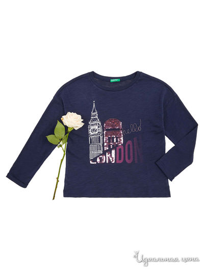 Лонгслив United Colors Of Benetton, цвет темно-синий