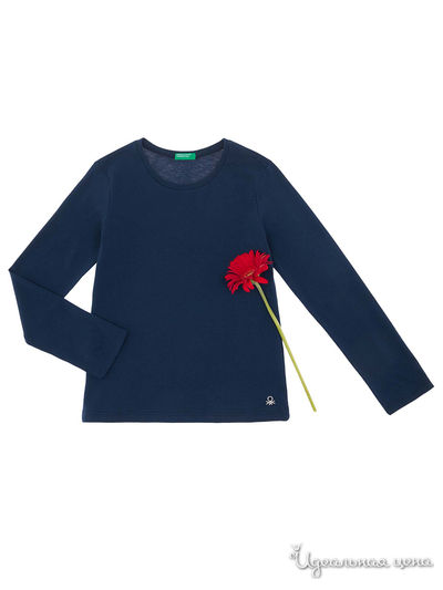 Лонгслив United Colors Of Benetton, цвет темно-синий