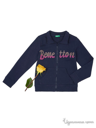 Толстовка United Colors Of Benetton, цвет темно-синий
