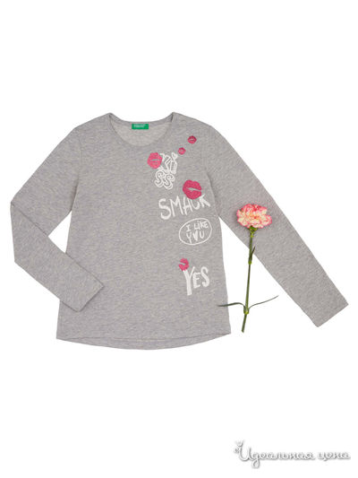 Лонгслив United Colors Of Benetton, цвет серый