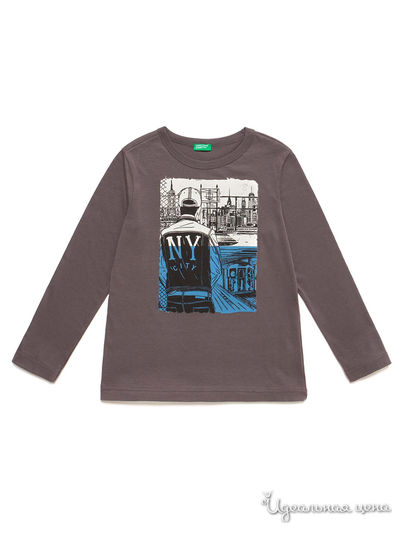 Лонгслив United Colors Of Benetton, цвет серый