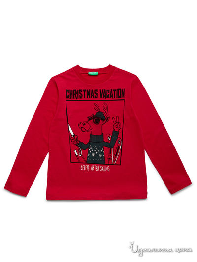 Лонгслив United Colors Of Benetton, цвет красный