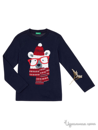 Лонгслив United Colors Of Benetton, цвет темно-синий