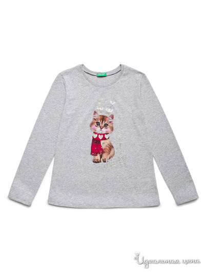 Лонгслив United Colors Of Benetton, цвет серый