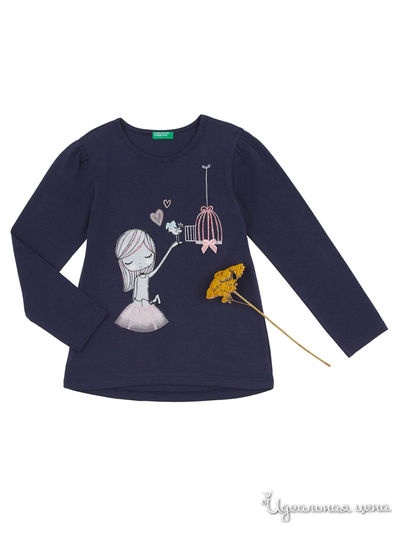 Лонгслив United Colors Of Benetton, цвет темно-синий