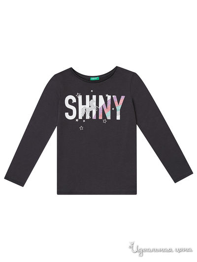 Лонгслив United Colors Of Benetton, цвет темно-серый