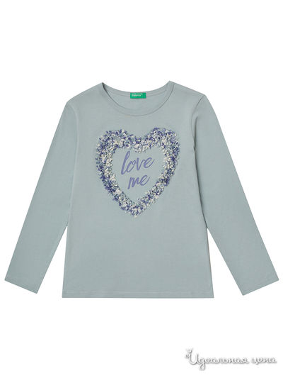 Лонгслив United Colors Of Benetton, цвет голубой